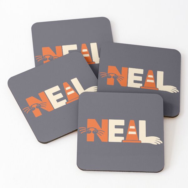 Item preview, Neil the Seal Minimalist Typography Graphic with Orange Cone designed and sold by AbderraimArt.