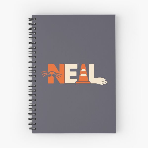 Item preview, Neil the Seal Minimalist Typography Graphic with Orange Cone designed and sold by AbderraimArt.