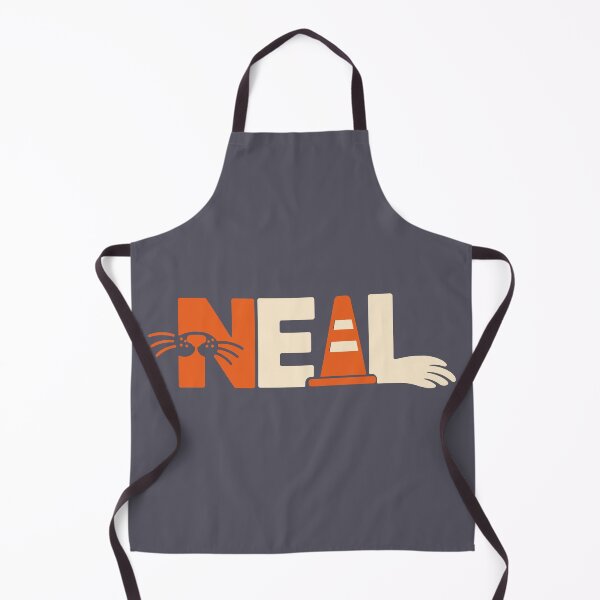 Item preview, Neil the Seal Minimalist Typography Graphic with Orange Cone designed and sold by AbderraimArt.