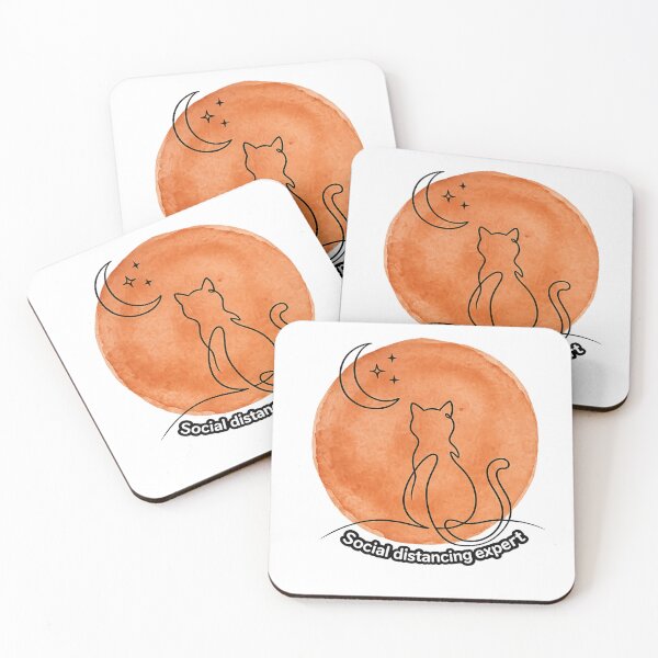 Item preview, Minimalist Boho Cat - Social Distancing Expert  designed and sold by Andreza NativeHue Oficial.