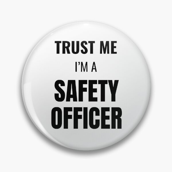 Item preview, Trust Me I'm a Safety Officer (Black) designed and sold by ShipCrewNation.