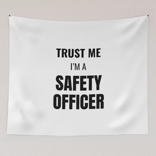 Item preview, Trust Me I'm a Safety Officer (Black) designed and sold by ShipCrewNation.