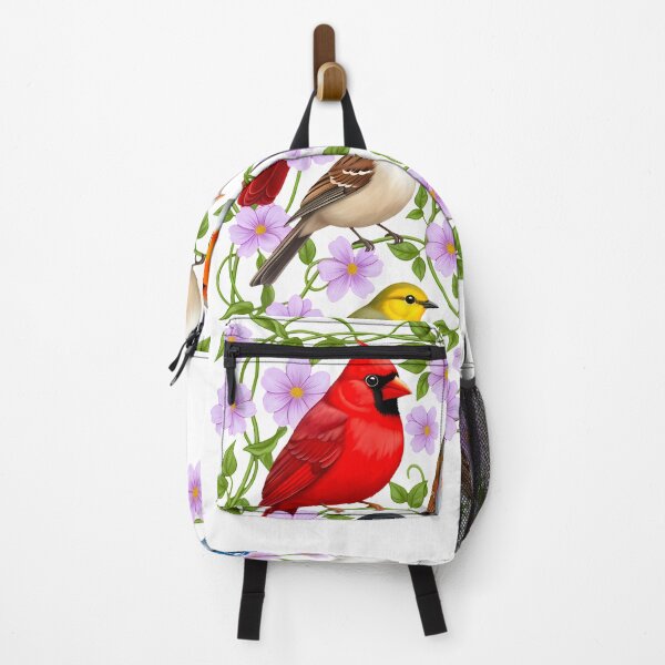 Item preview, Colorful Garden Birds Floral Vine Art designed and sold by NightSpell.