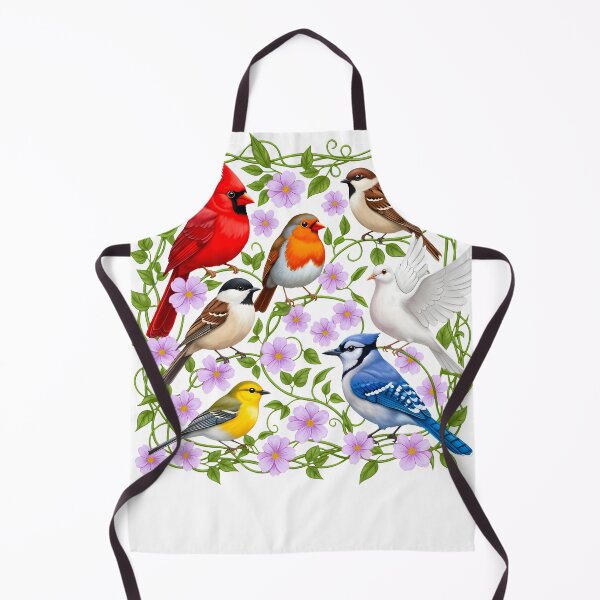 Item preview, Colorful Garden Birds Floral Vine Art designed and sold by NightSpell.