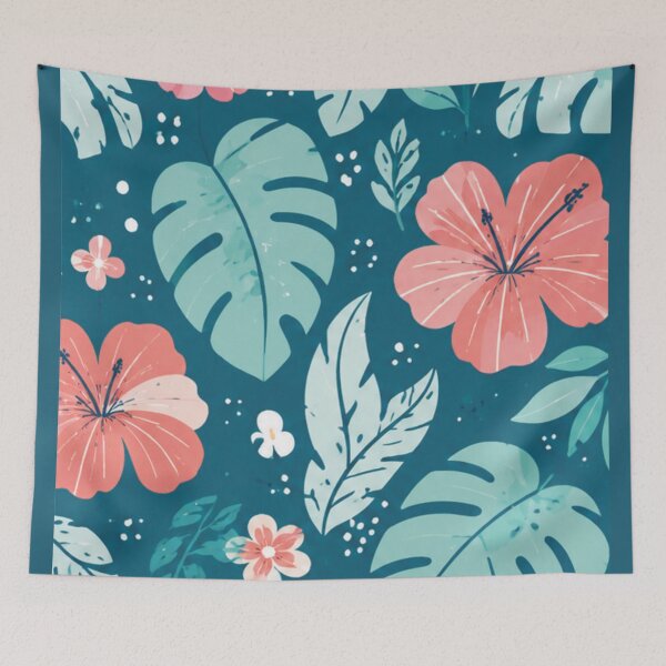 Item preview, blue floral designed and sold by WellN.