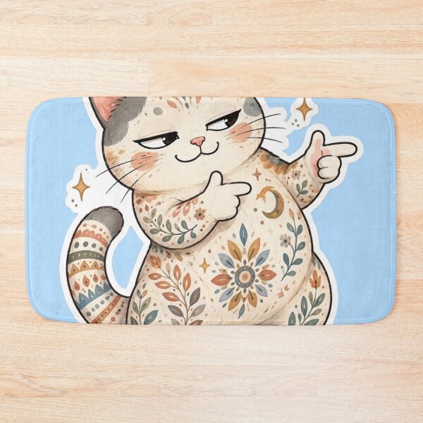 Item preview, Cute Cat Finger Guns Meme designed and sold by Iampoji.