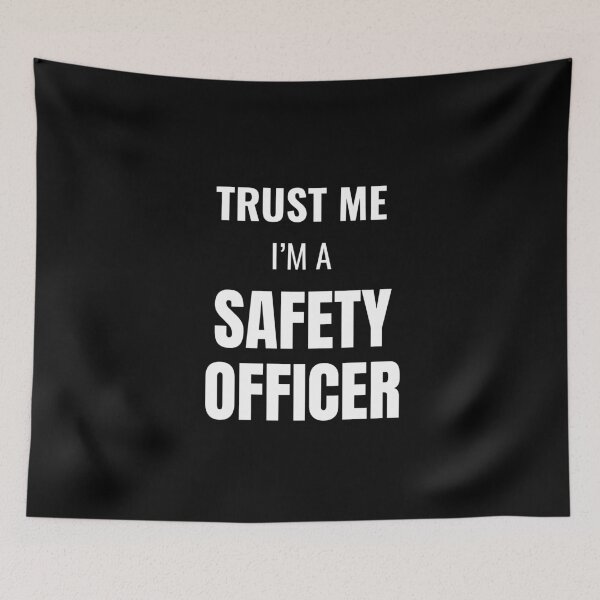 Item preview, Trust Me I'm a Safety Officer (White) designed and sold by ShipCrewNation.
