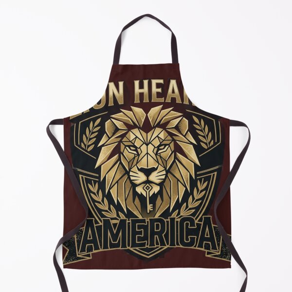 Item preview, Geometric Gold Lion Shield designed and sold by Sarvionstudio.