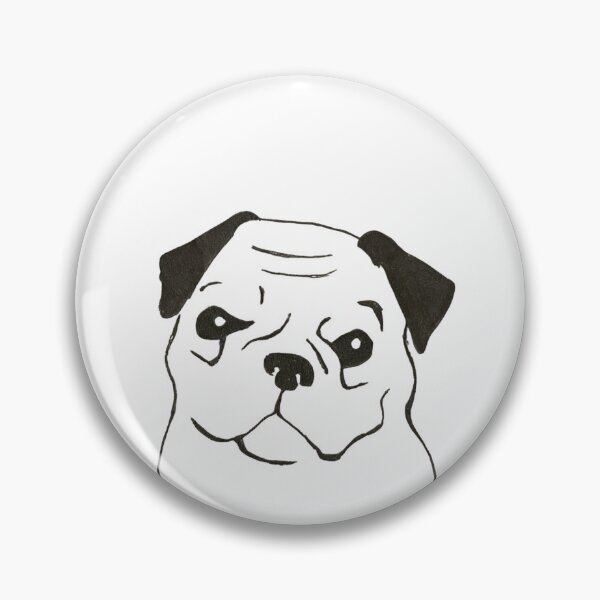 Item preview, Pug silhouette designed and sold by San-shine-arts.