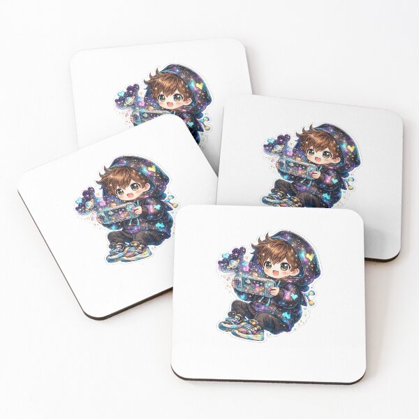 Item preview, Cosmic Gamer Kid – Cute Kawaii Sticker designed and sold by blossomfun.