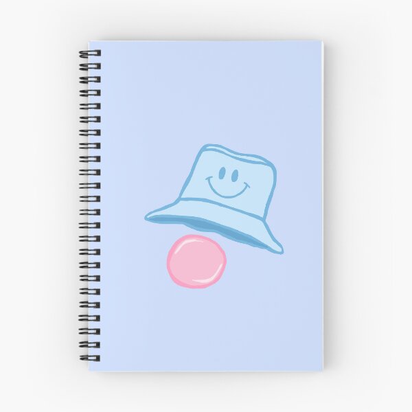 Item preview, Cartoon Baby Blue Smiley Bucket Hat with Bubblegum designed and sold by CamilasPrints.