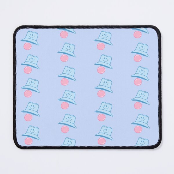 Item preview, Cartoon Baby Blue Smiley Bucket Hat with Bubblegum designed and sold by CamilasPrints.