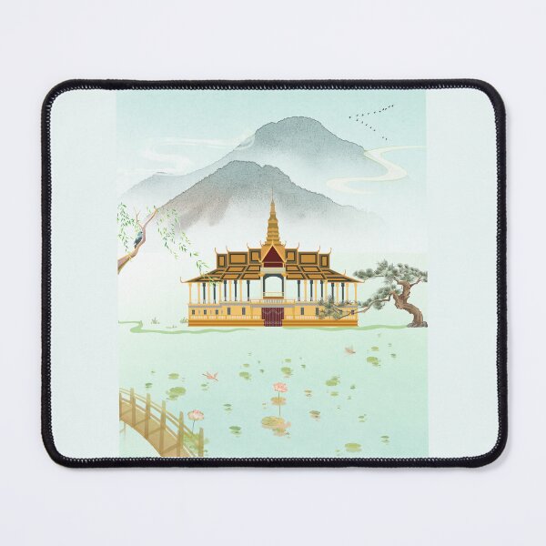 Item preview, Traditional Asian Palace Landscape Ink Painting Aesthetic designed and sold by Rehnair.