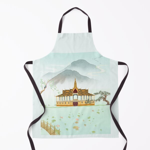 Item preview, Traditional Asian Palace Landscape Ink Painting Aesthetic designed and sold by Rehnair.