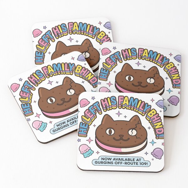 Item preview, Cookie Cat Left His Family Behind Retro Ad designed and sold by 0Zetgest.