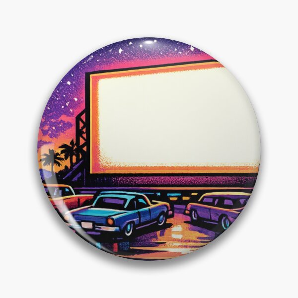 Item preview, Retro Drive-In Movie Theater Neon Cars - Vaporwave designed and sold by irfanshikh.