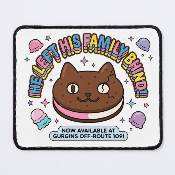 Item preview, Cookie Cat Left His Family Behind Retro Ad designed and sold by 0Zetgest.