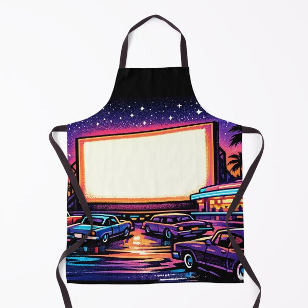 Item preview, Retro Drive-In Movie Theater Neon Cars - Vaporwave designed and sold by irfanshikh.