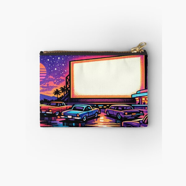 Item preview, Retro Drive-In Movie Theater Neon Cars - Vaporwave designed and sold by irfanshikh.