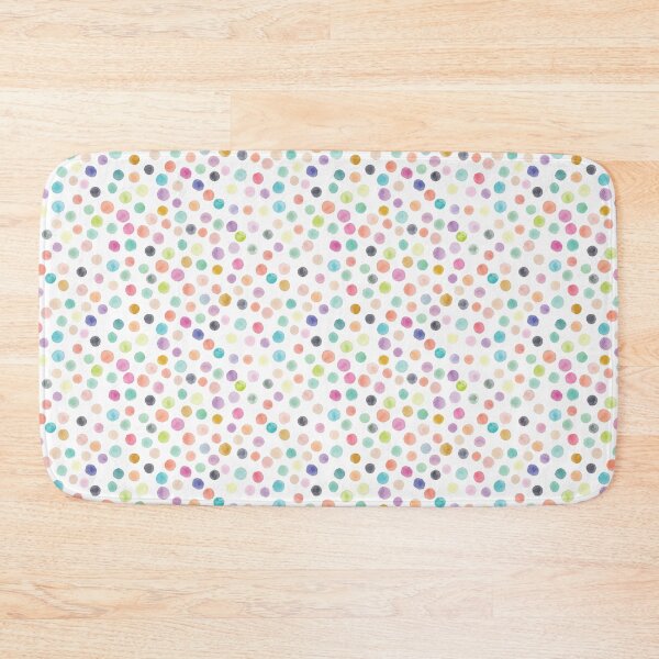 Item preview, Seamless pattern of colorful watercolor polka dots designed and sold by AlicinaM.