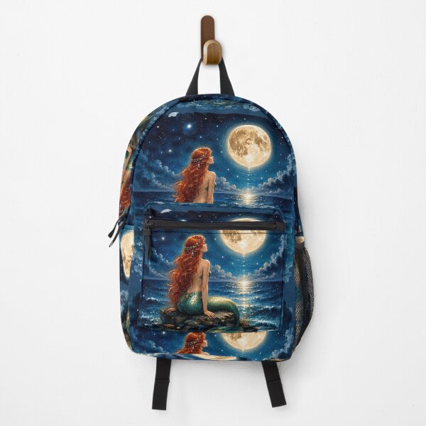 Item preview, Moonlit Mermaid Under the Stars designed and sold by MaryFiremoonArt.