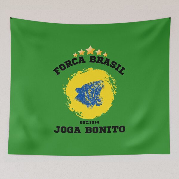Item preview, Forca Brasil Jaguar Football Fan Graphic designed and sold by WildTrace.