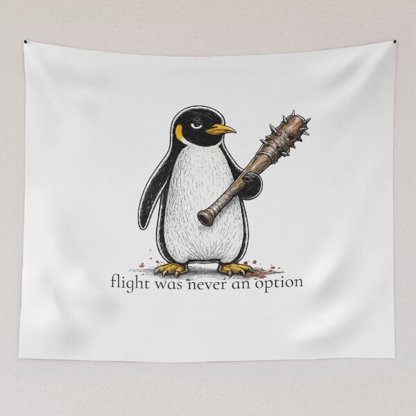 Item preview, Flight Was Never An Option Penguin  designed and sold by IdealDo.