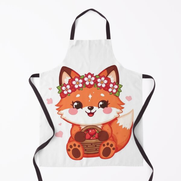 Item preview, Cute Fox with Cherries | Kawaii Forest Animal Sticker designed and sold by Stylestickers55.