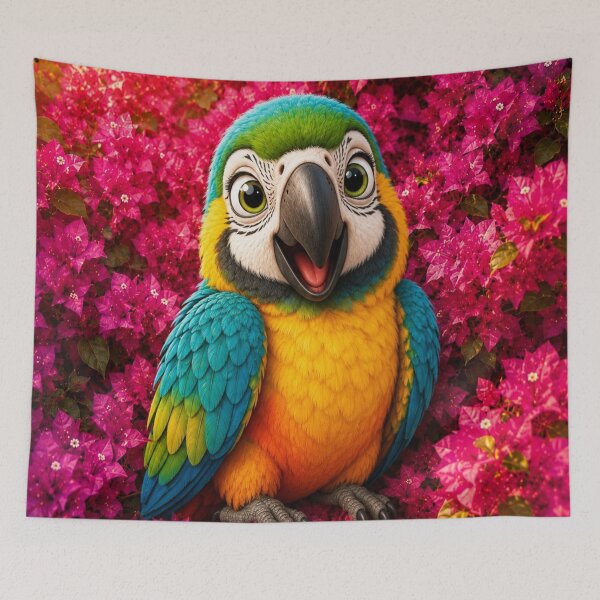 Item preview, Cute Blue and Yellow Macaw Portrait designed and sold by Pure Craft.