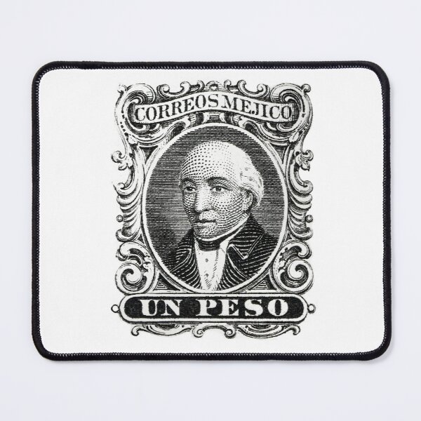 Item preview, Vintage Mexico Stamp Portrait | Benito Juárez Engraving | Antique Philately Art designed and sold by Schulz Lightprint Studio.
