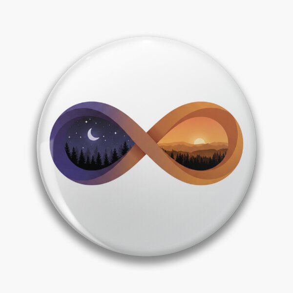 Item preview, Infinite Day and Night Mountain Landscape designed and sold by Gabe1983.