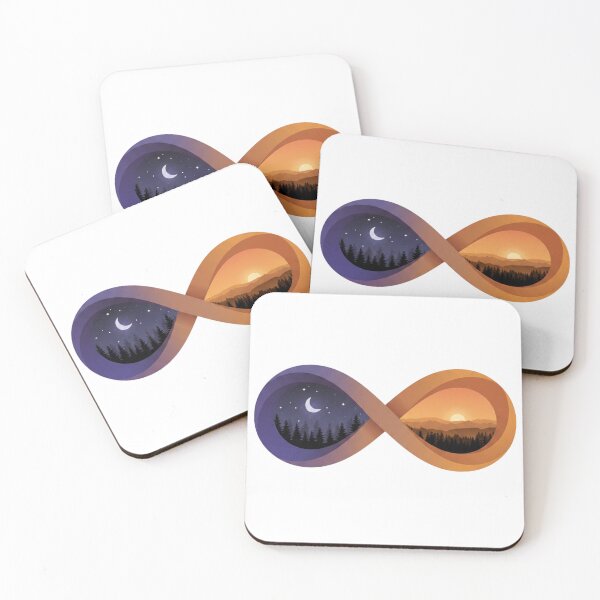 Item preview, Infinite Day and Night Mountain Landscape designed and sold by GabeMountainArt.