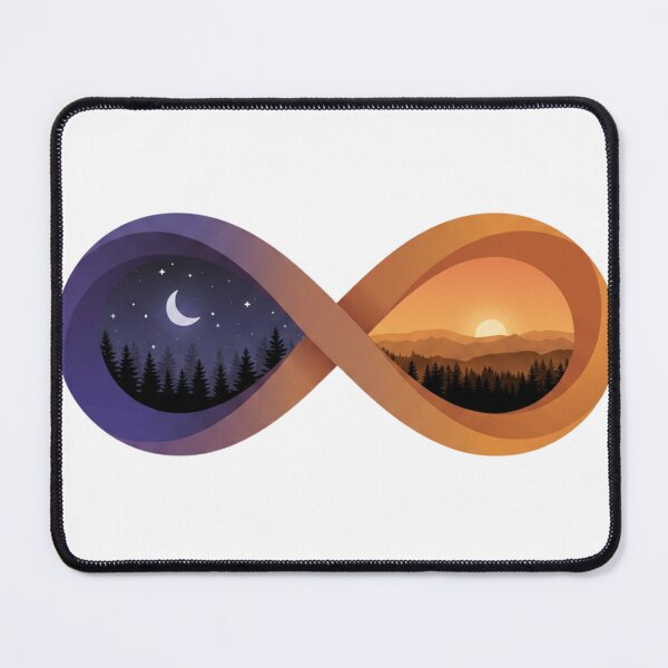 Item preview, Infinite Day and Night Mountain Landscape designed and sold by Gabe1983.