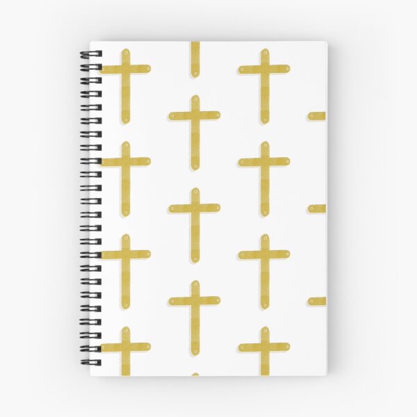 Item preview, Hand-Drawn Christian Cross | Textured Mustard Gold Faith Art designed and sold by wesluc.