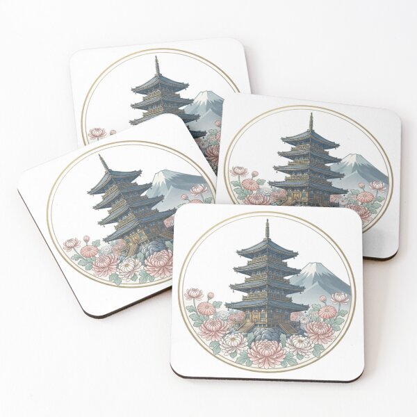 Item preview, Japan, temples and Mount Fuji designed and sold by YBY1981.