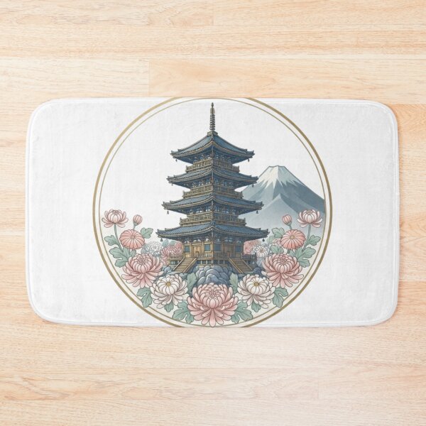 Item preview, Japan, temples and Mount Fuji designed and sold by YBY1981.