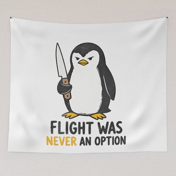 Item preview, Flight Was Never An Option Penguin  designed and sold by IdealDo.