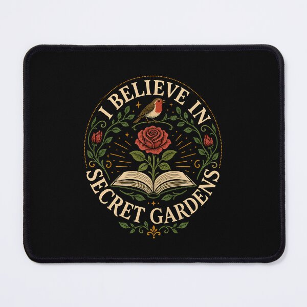 Item preview, I Believe In Secret Gardens Open Book Rose Robin Floral Wreath designed and sold by Fenay Designs.