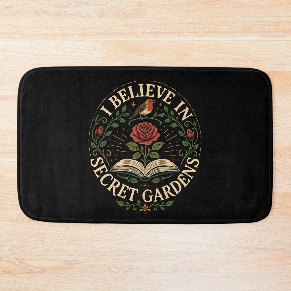 Item preview, I Believe In Secret Gardens Open Book Rose Robin Floral Wreath designed and sold by Fenay Designs.