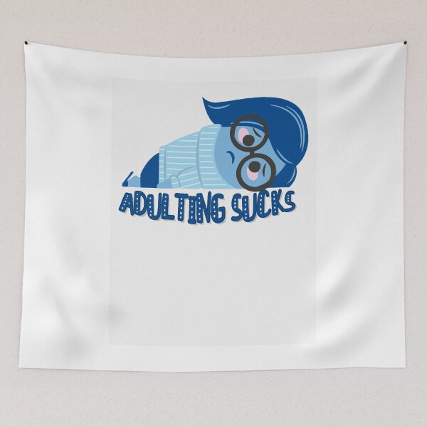 Item preview, Adulting sucks Cartoon  designed and sold by JohnyOcon02.