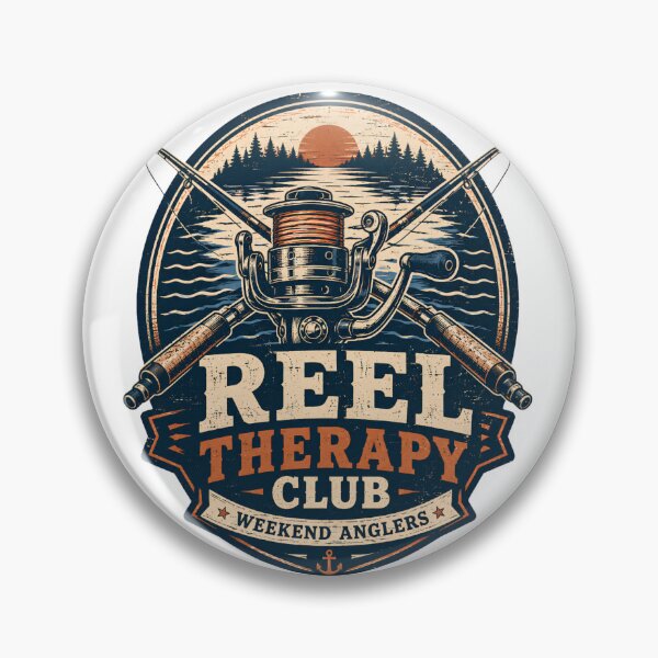 Item preview, Reel Therapy Club Vintage Fishing Gift for Anglers designed and sold by 404CLOTHINGG.