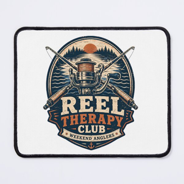 Item preview, Reel Therapy Club Vintage Fishing Gift for Anglers designed and sold by 404CLOTHINGG.