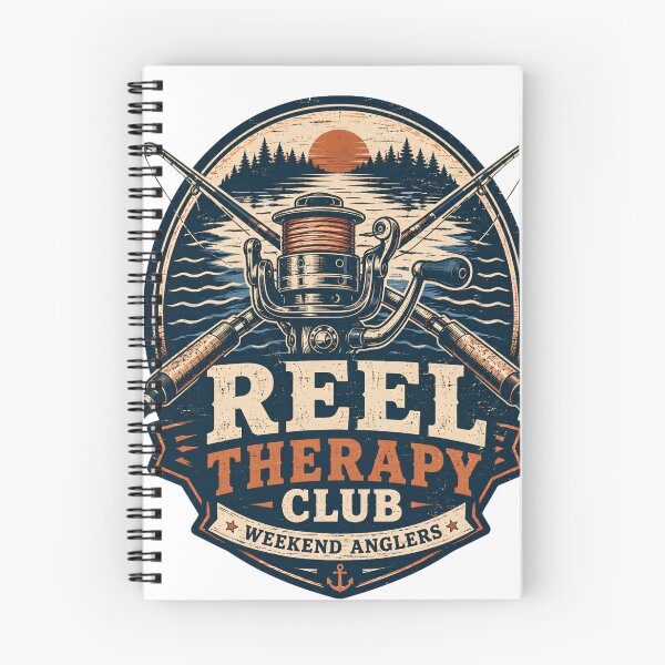 Item preview, Reel Therapy Club Vintage Fishing Gift for Anglers designed and sold by 404CLOTHINGG.