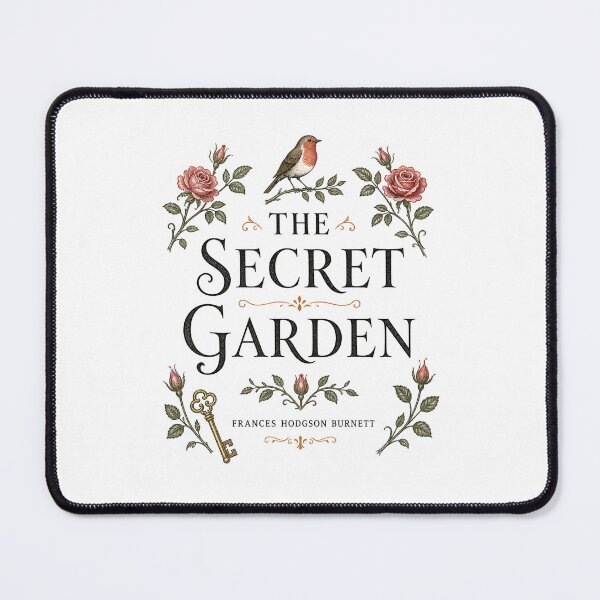 Item preview, The Secret Garden Frances Hodgson Burnett Vintage Key Rose Robin designed and sold by Fenay Designs.