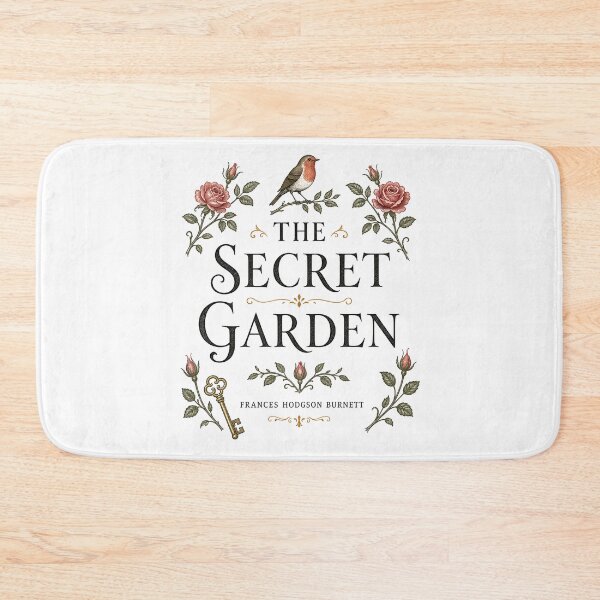 Item preview, The Secret Garden Frances Hodgson Burnett Vintage Key Rose Robin designed and sold by Fenay Designs.