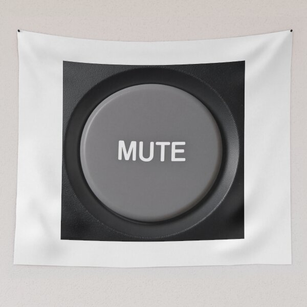 Item preview, The Mute Button print designed and sold by Lichentroupe63.