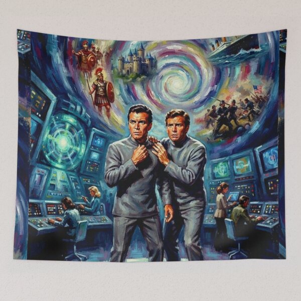 Item preview, The Time Tunnel Retro Sci-Fi Series Portal Travel Paradox Tribute Art TV Show Poster designed and sold by Art's Diner.