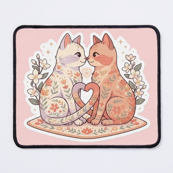 Item preview, Cute Cat Couple designed and sold by Iampoji.