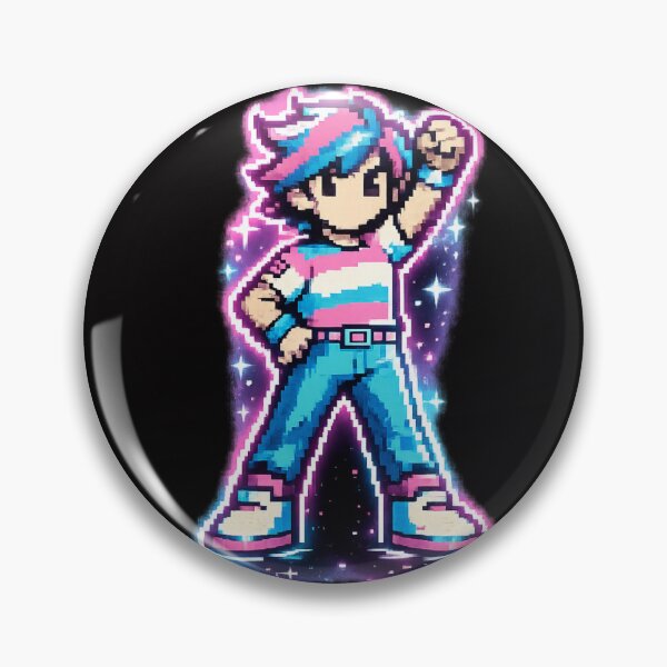 Item preview, Pixel Art Retro 80s Hero Character - Vintage Gaming designed and sold by irfanshikh.