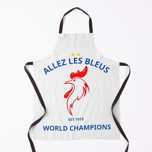 Item preview, Allez Les Bleus Rooster Football Fans Crest designed and sold by WildTrace.